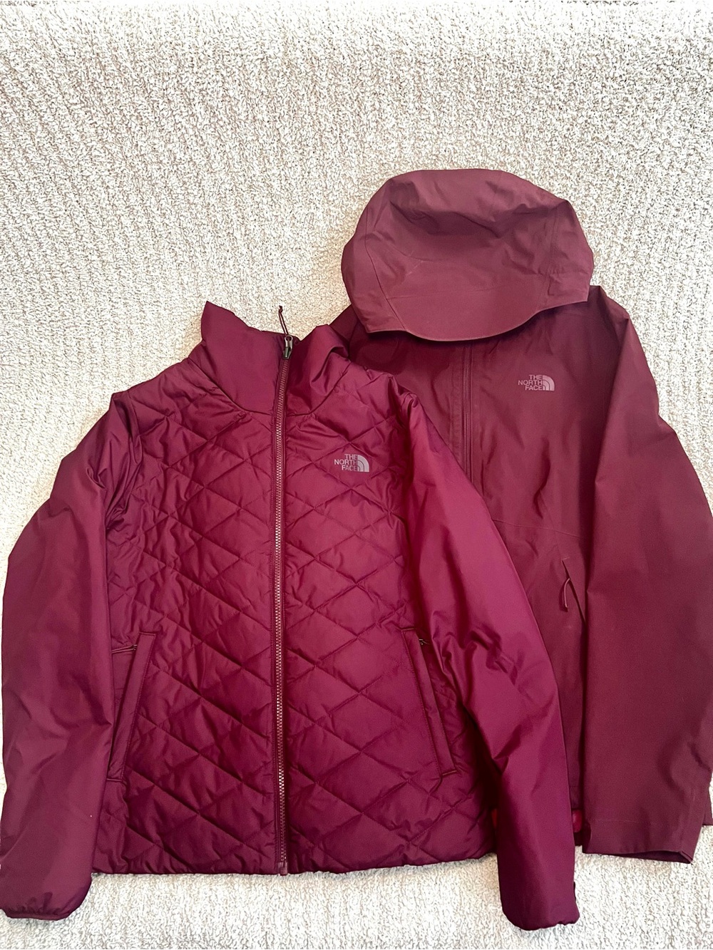The North Face TNF Women's Triclimate Jacket - Size Medium - Burgundy